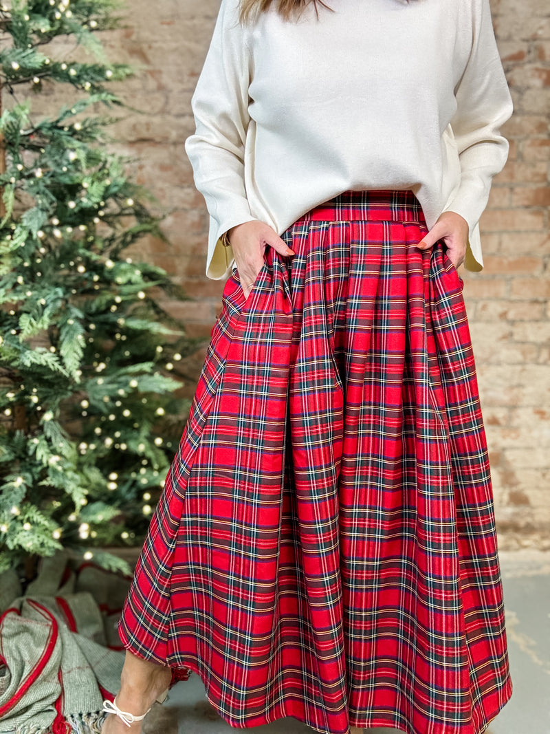 Poppy Plaid Skirt