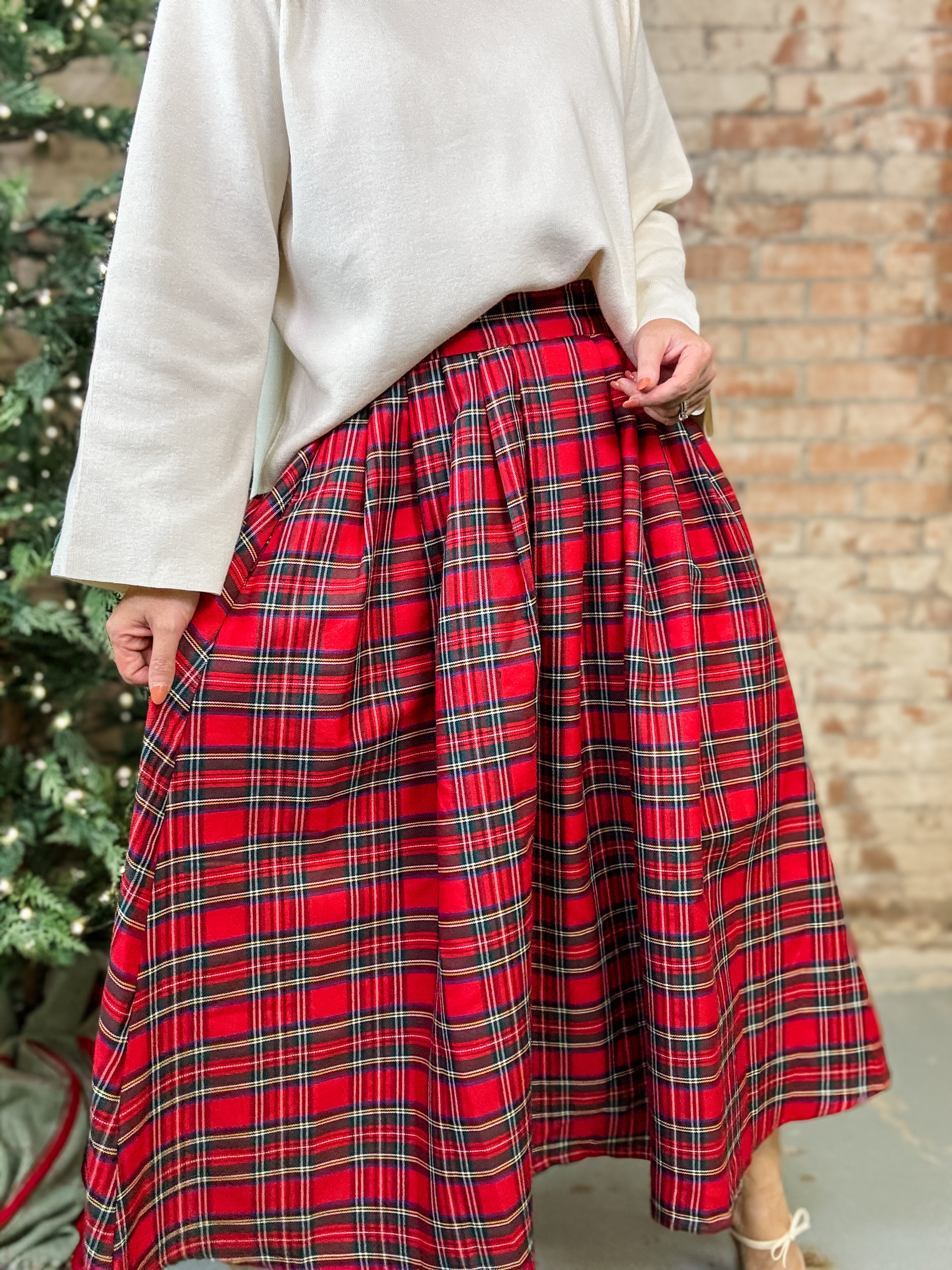 Poppy Plaid Skirt