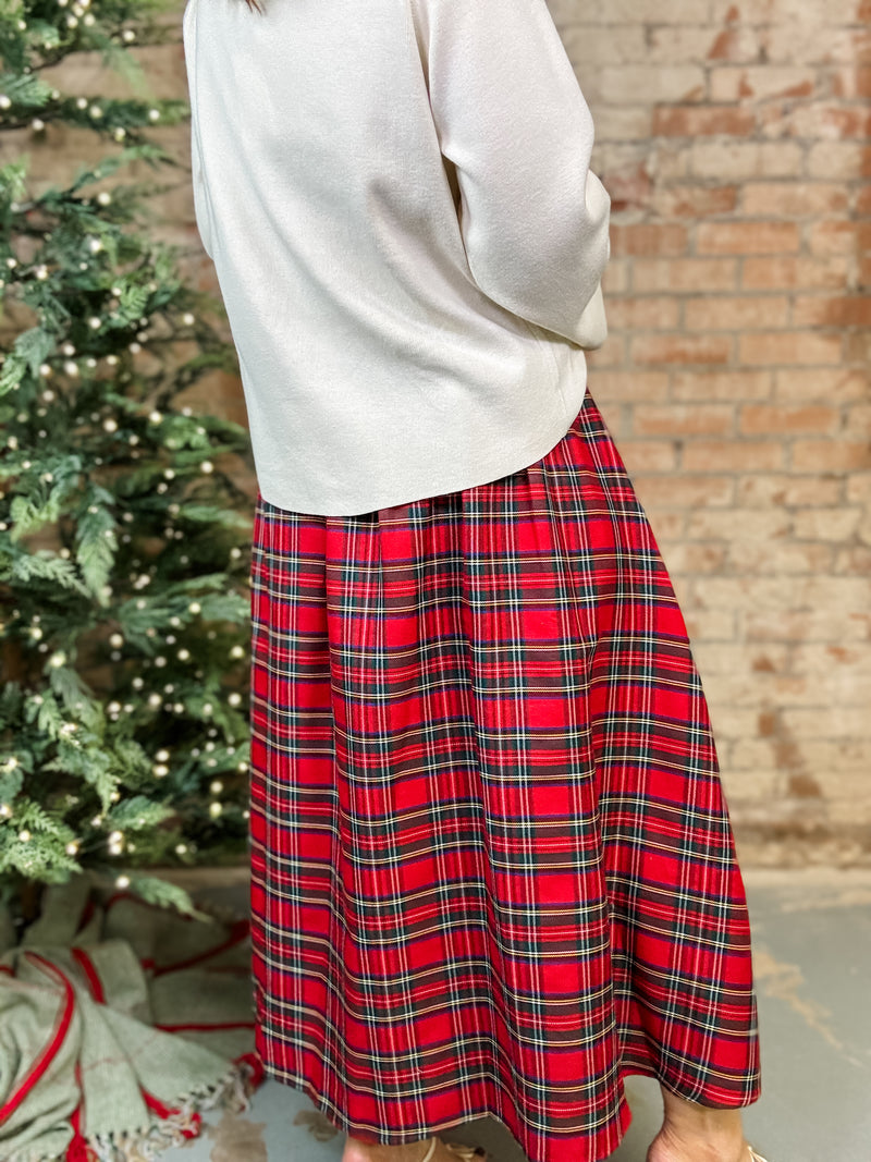 Poppy Plaid Skirt