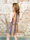 Molly Crochet Stripe Romper - FINAL SALE