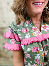THML Dorris Floral Print Top