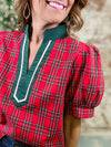 Mary Plaid Top