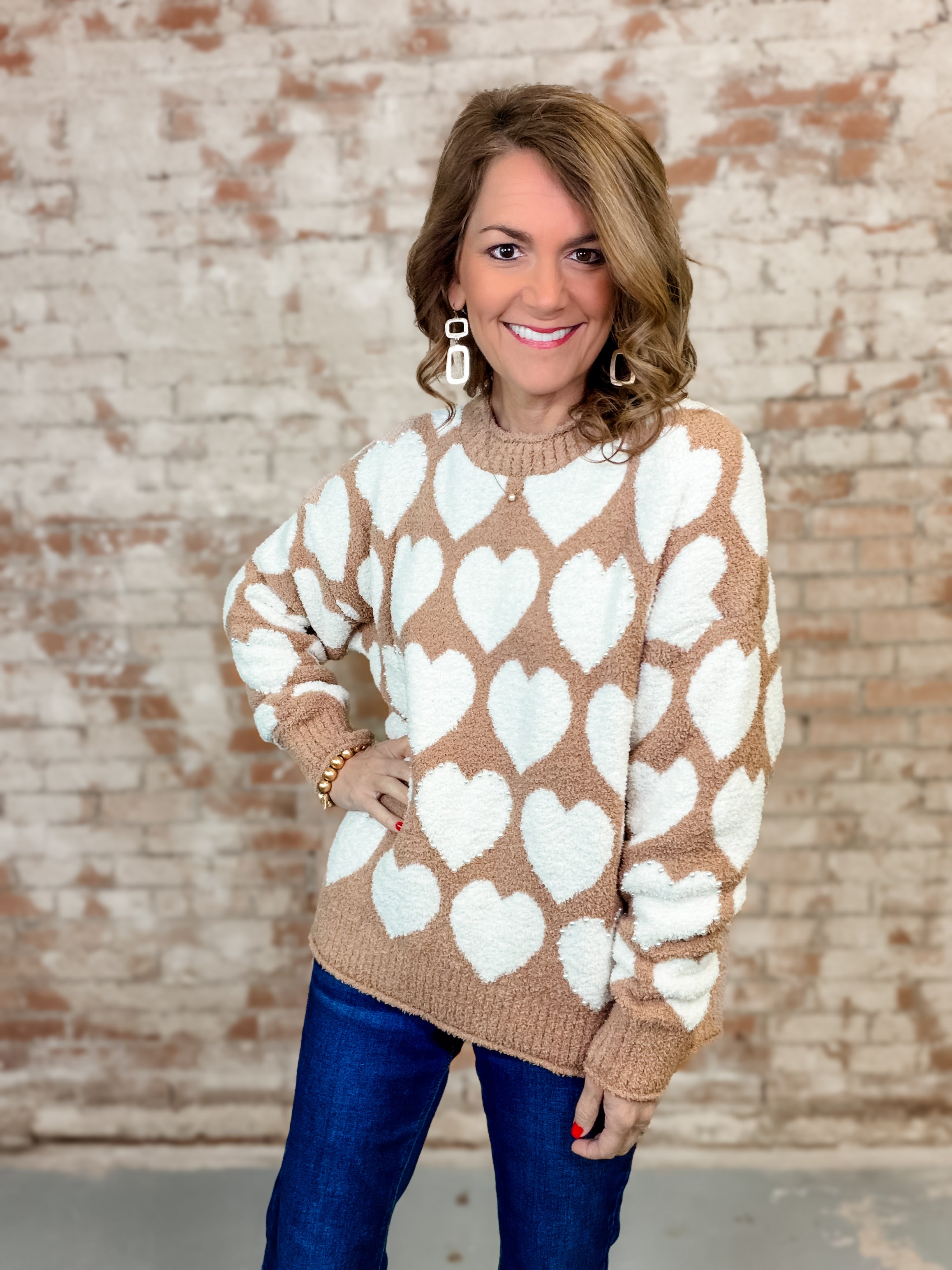 Marlowe Heart Accent Sweater