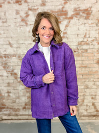 Harbin Tweed Frayed Shacket