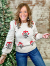 Satterwhite Flower Stem Sweater