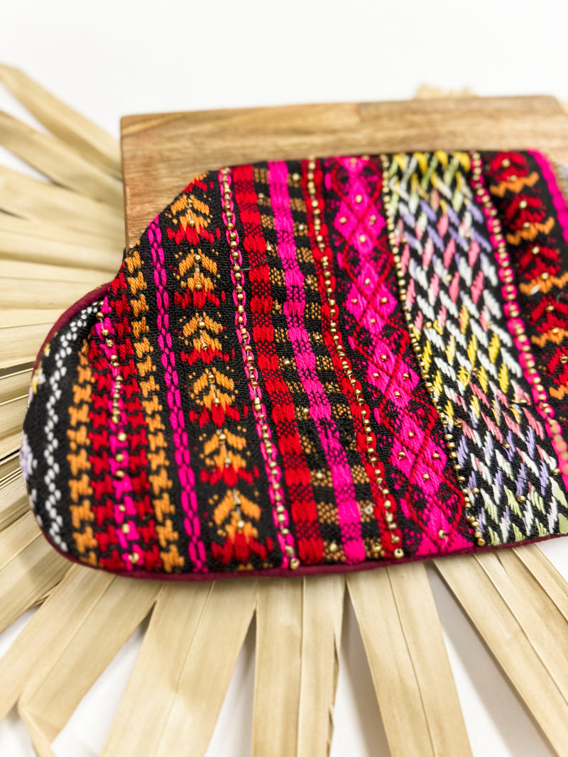 Mathis Beaded Tapestry Clutch