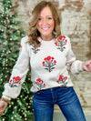 Satterwhite Flower Stem Sweater