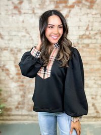 Carden Plaid Top