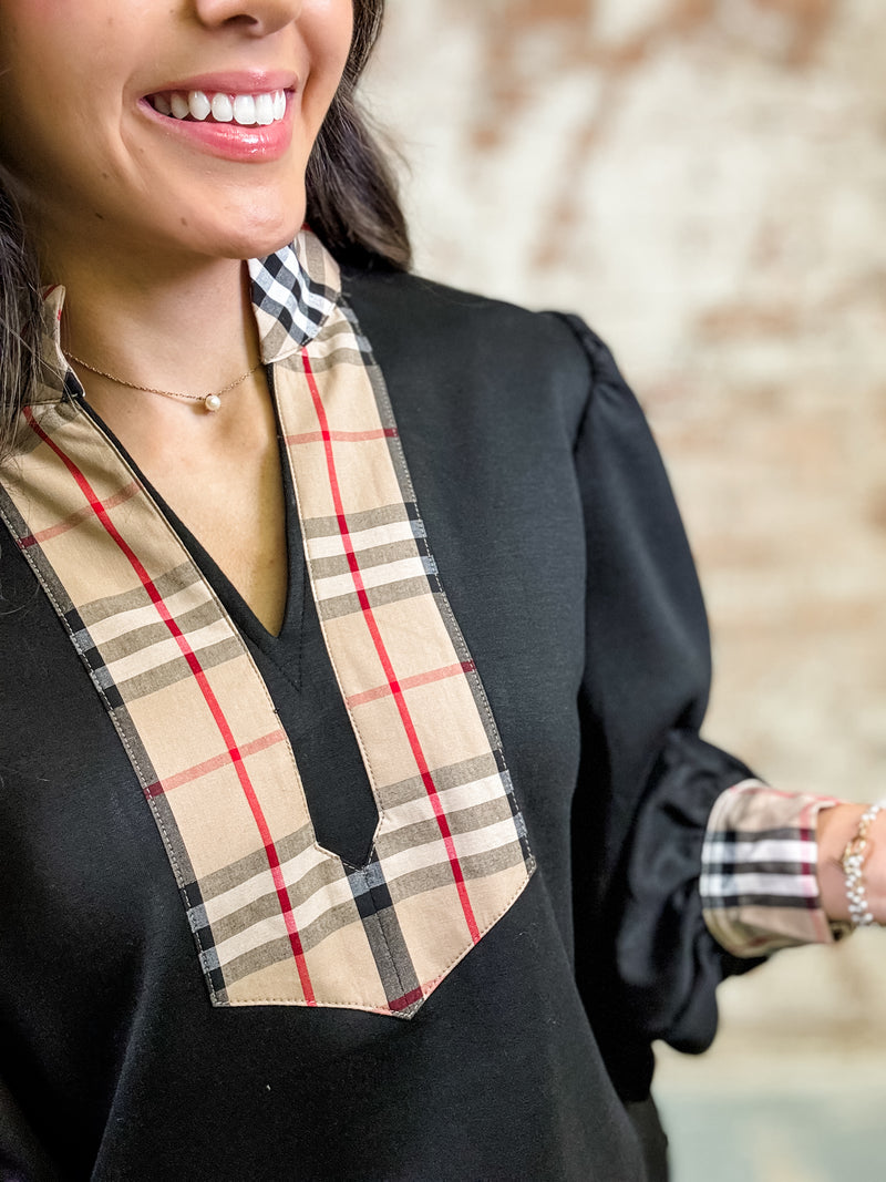 Carden Plaid Top