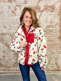Cerise Fleece Jacket
