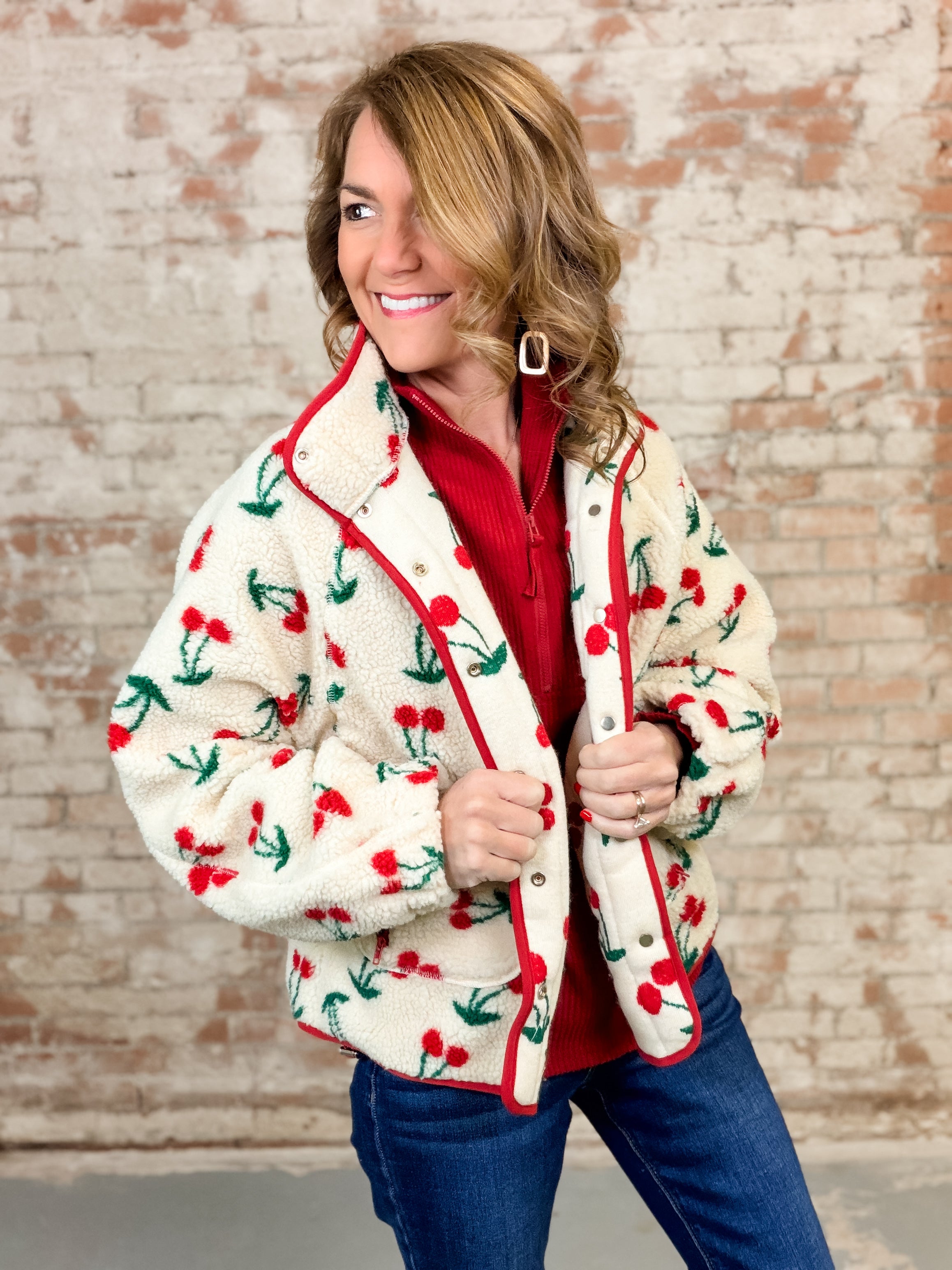 Cerise Fleece Jacket