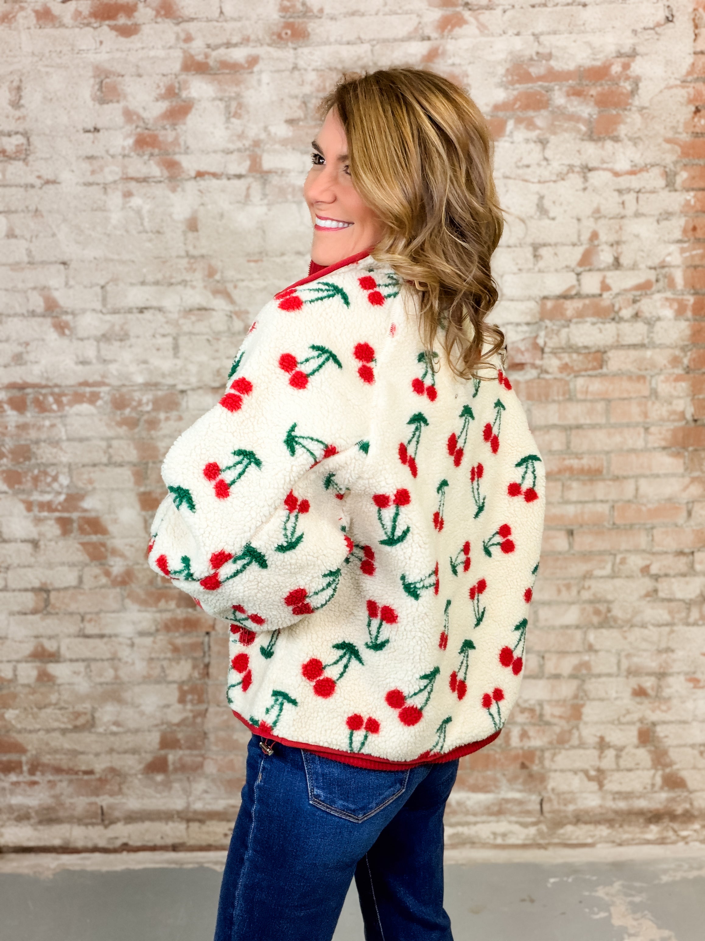 Cerise Fleece Jacket