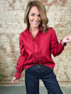 Frostine Eyelet Top