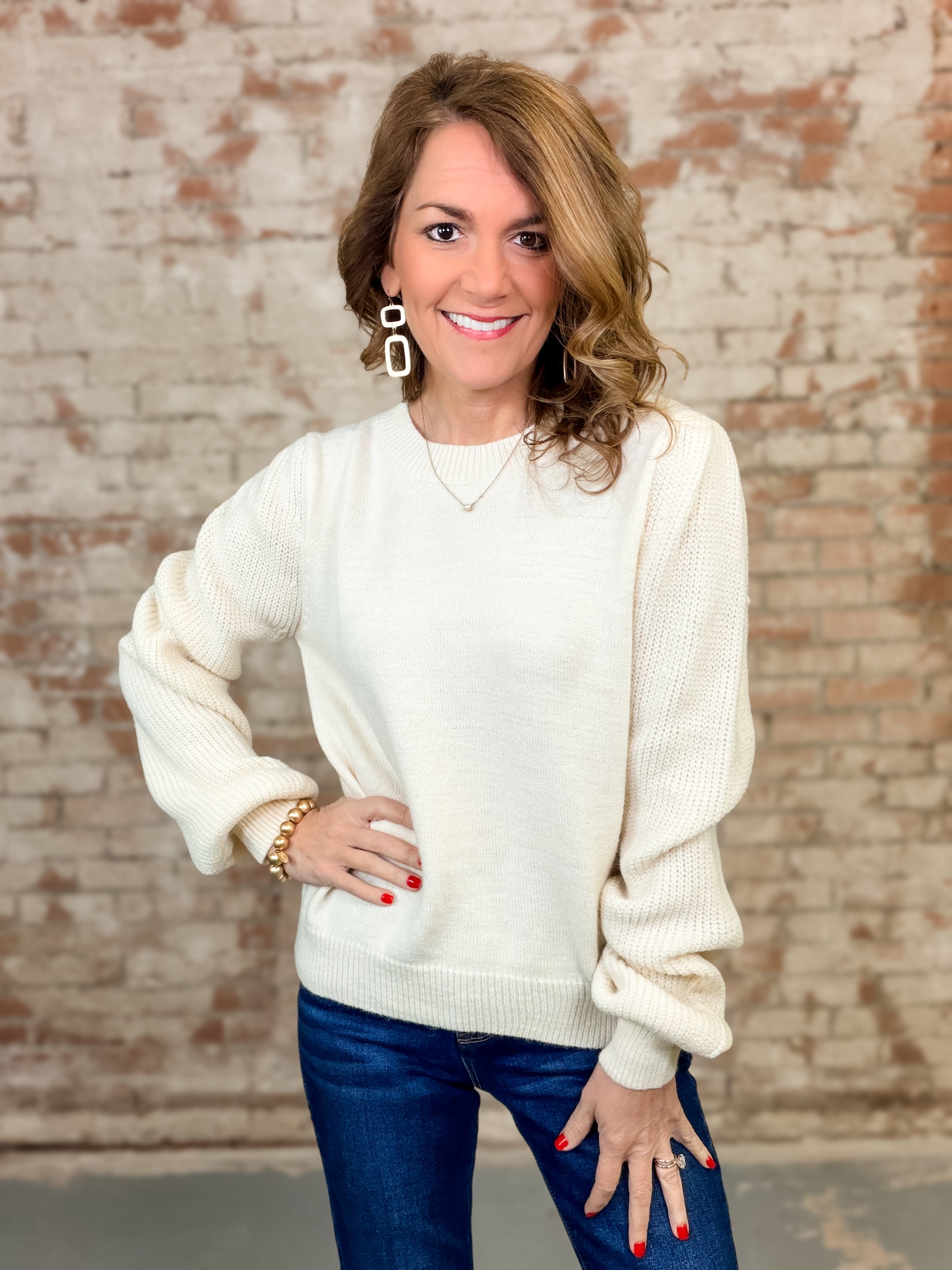 Tamra Puff Sleeve Sweater