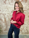 Frostine Eyelet Top