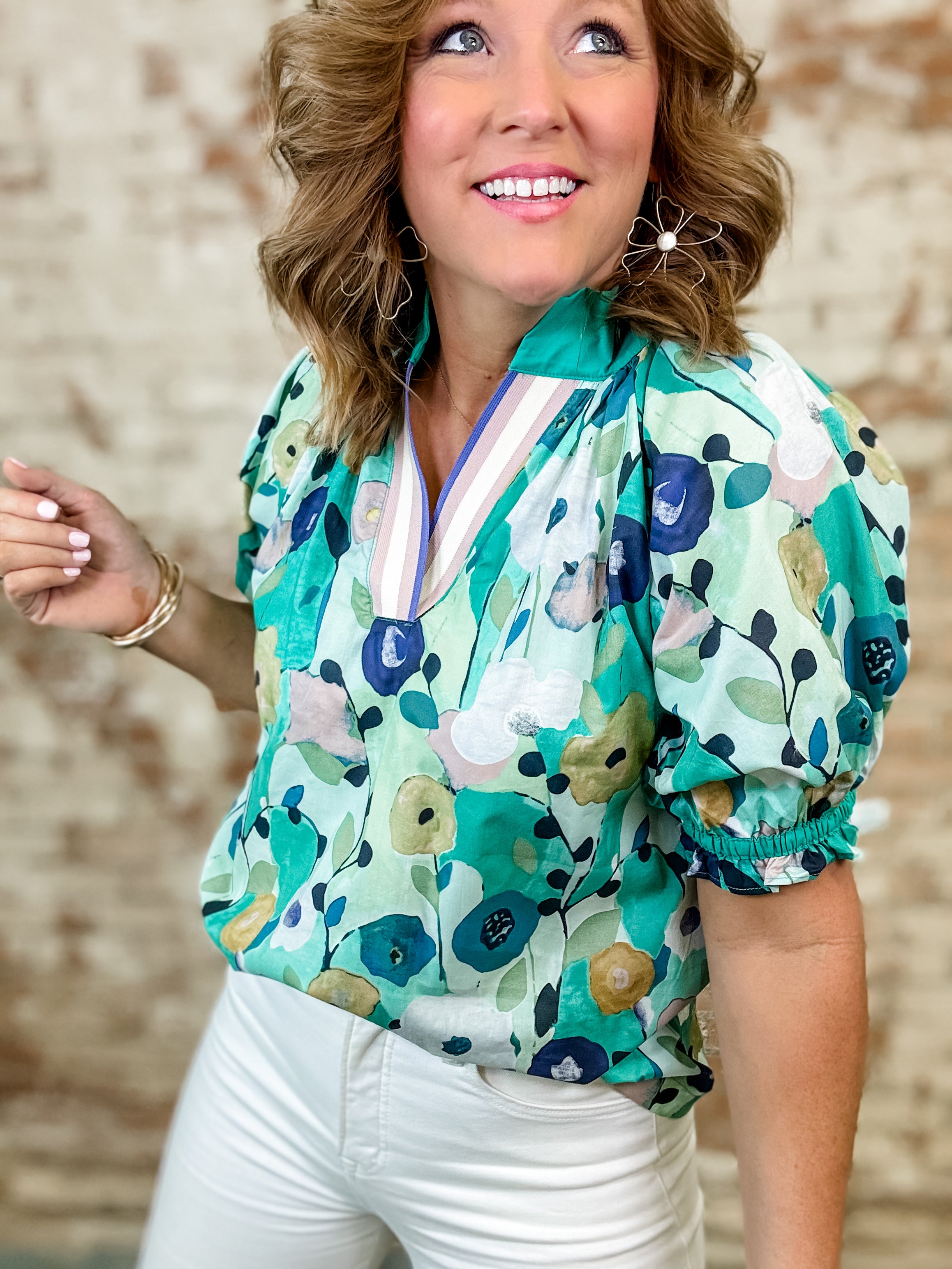 Shaelyn Floral Print Top