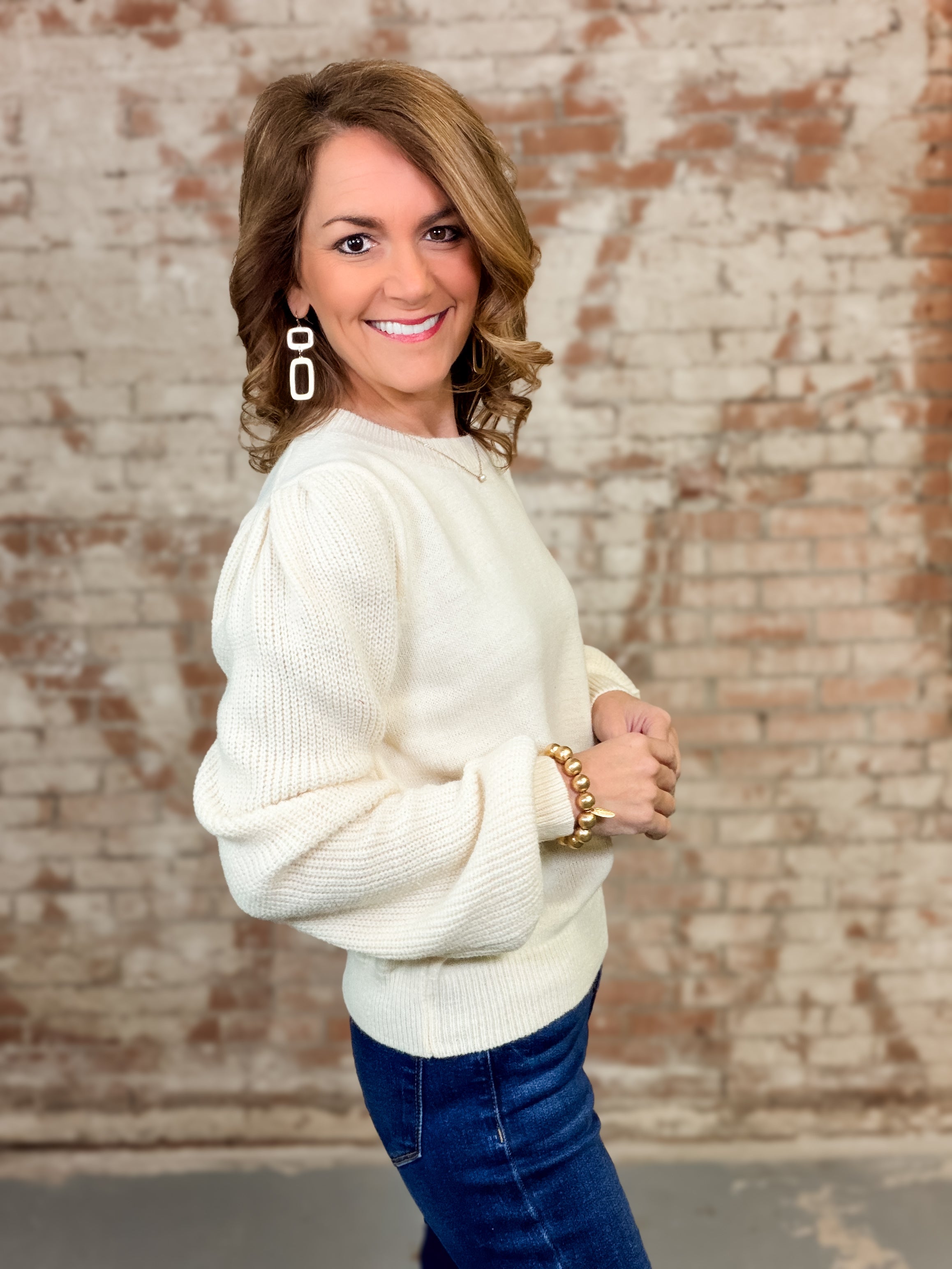 Tamra Puff Sleeve Sweater