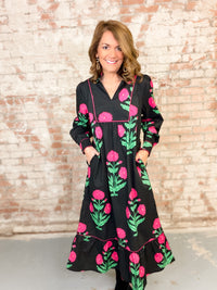 Kacie Floral Midi Dress