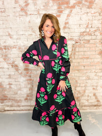 Kacie Floral Midi Dress