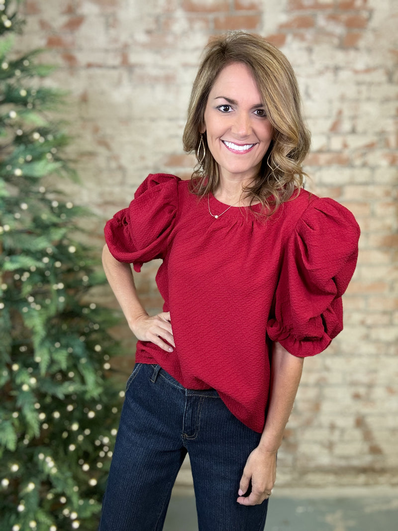 Merry Textured Top