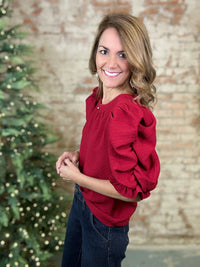 Merry Textured Top