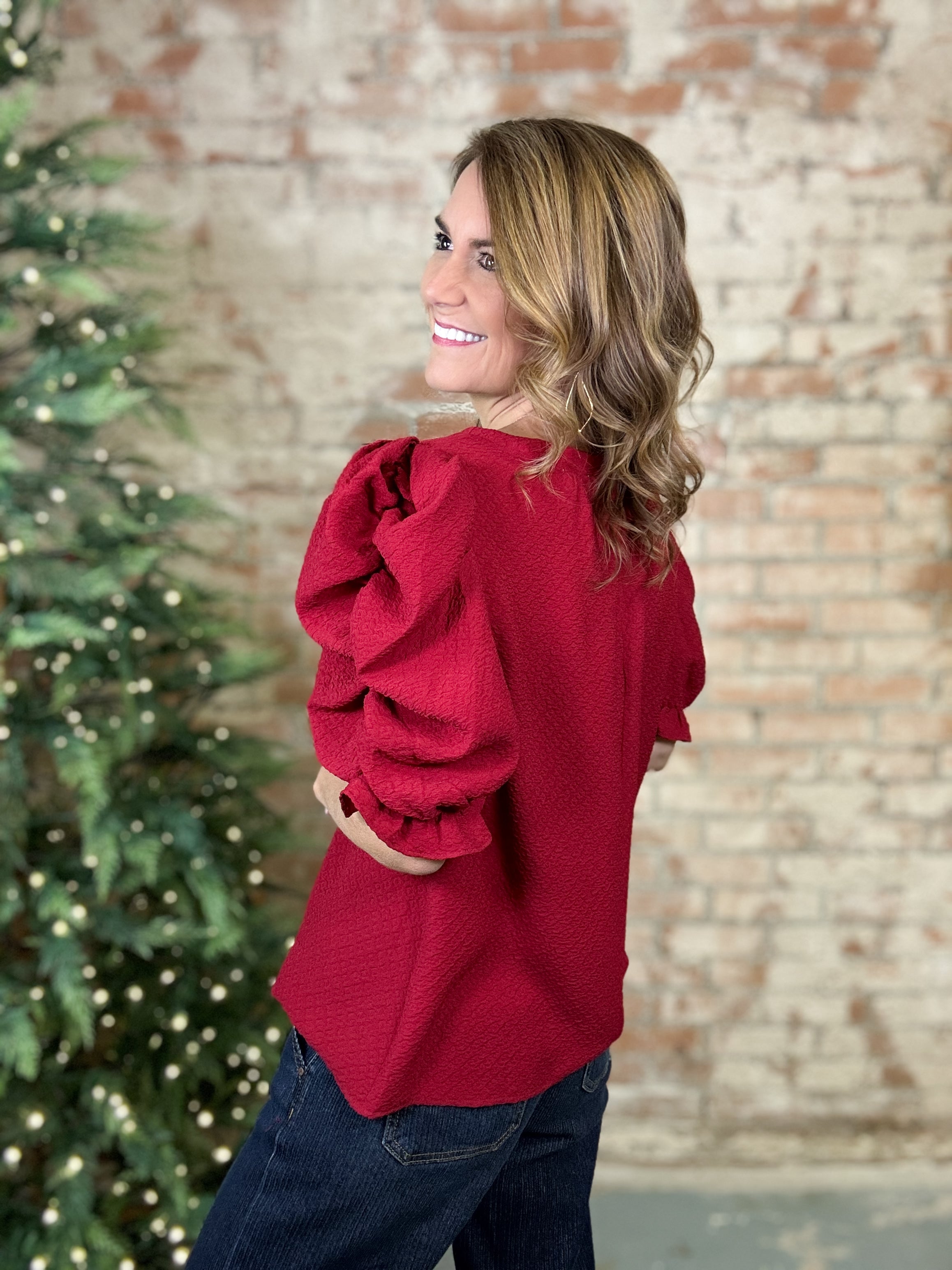 Merry Textured Top