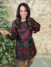 Sheryl Floral Jacquard Dress