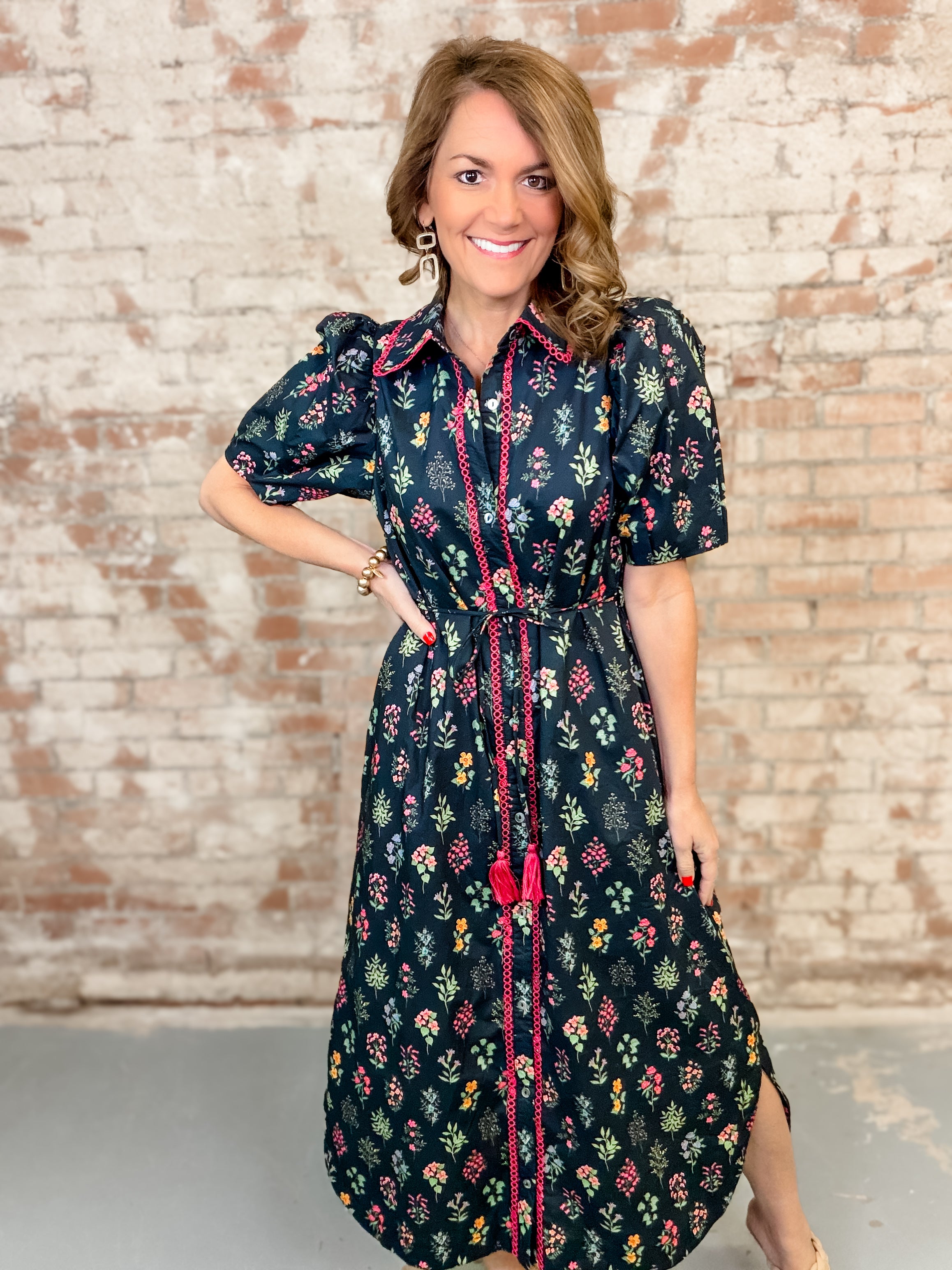 Alara Floral Midi Dress