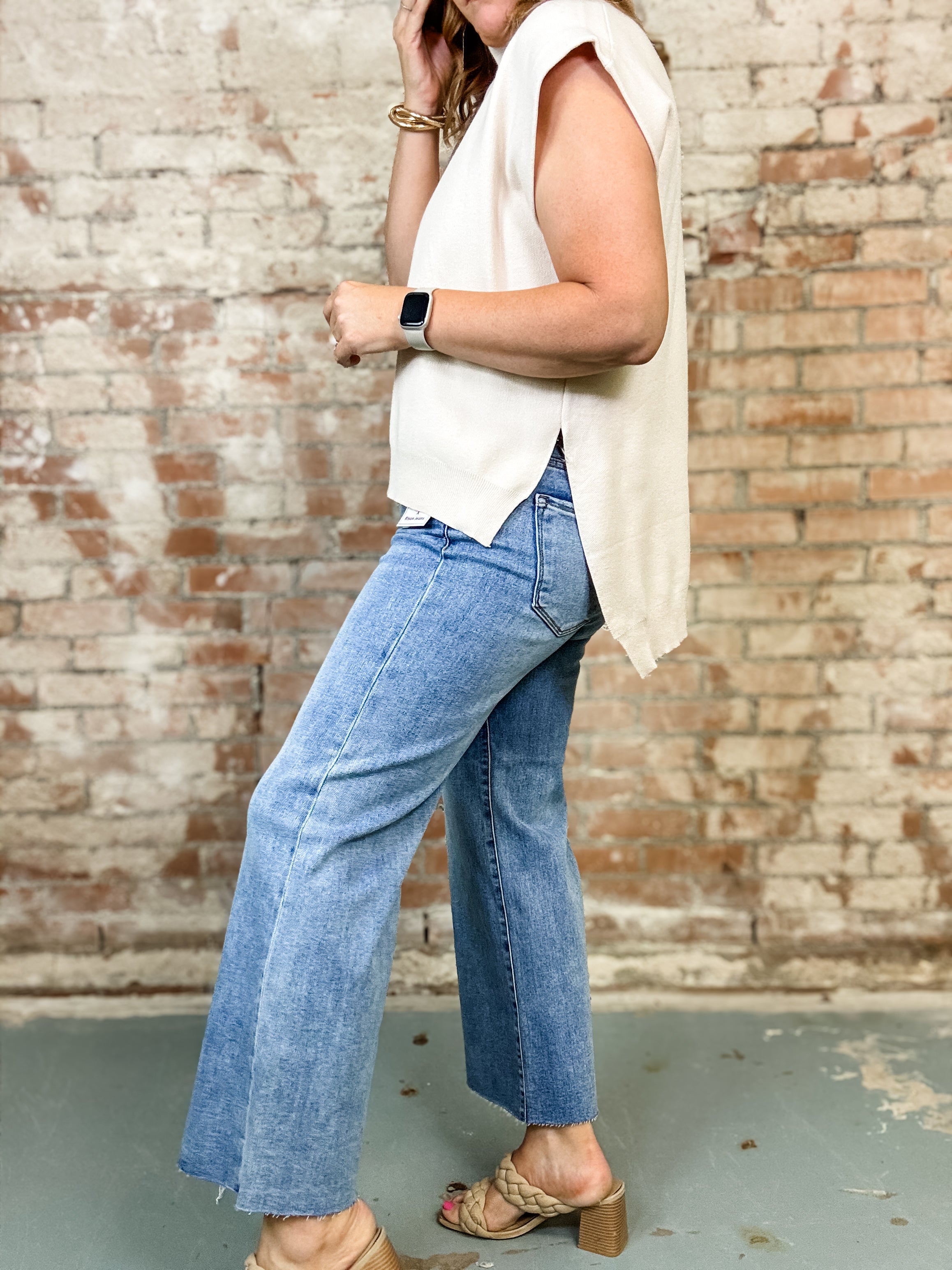 Caro Mid Rise Crop Jeans