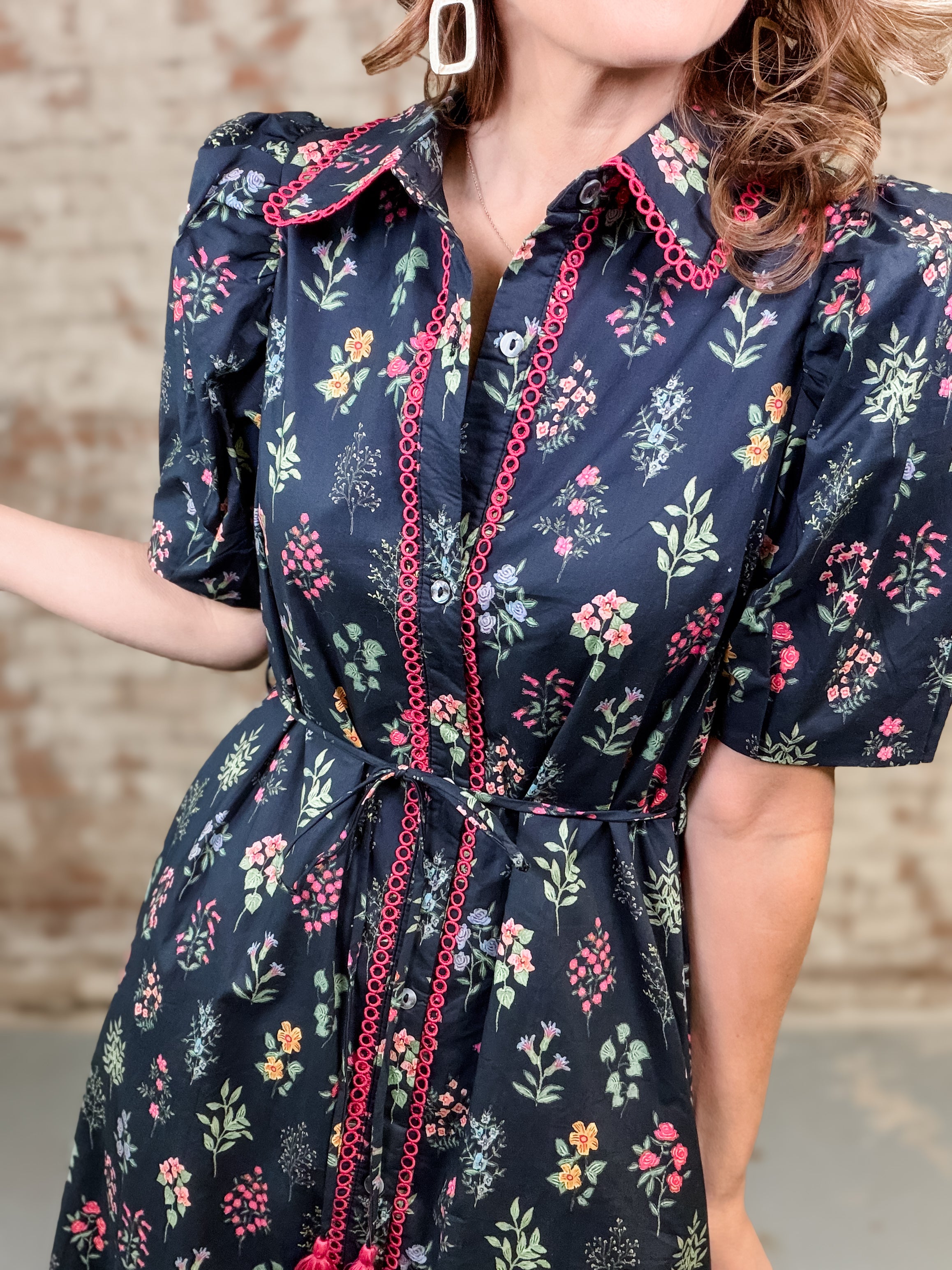 Alara Floral Midi Dress