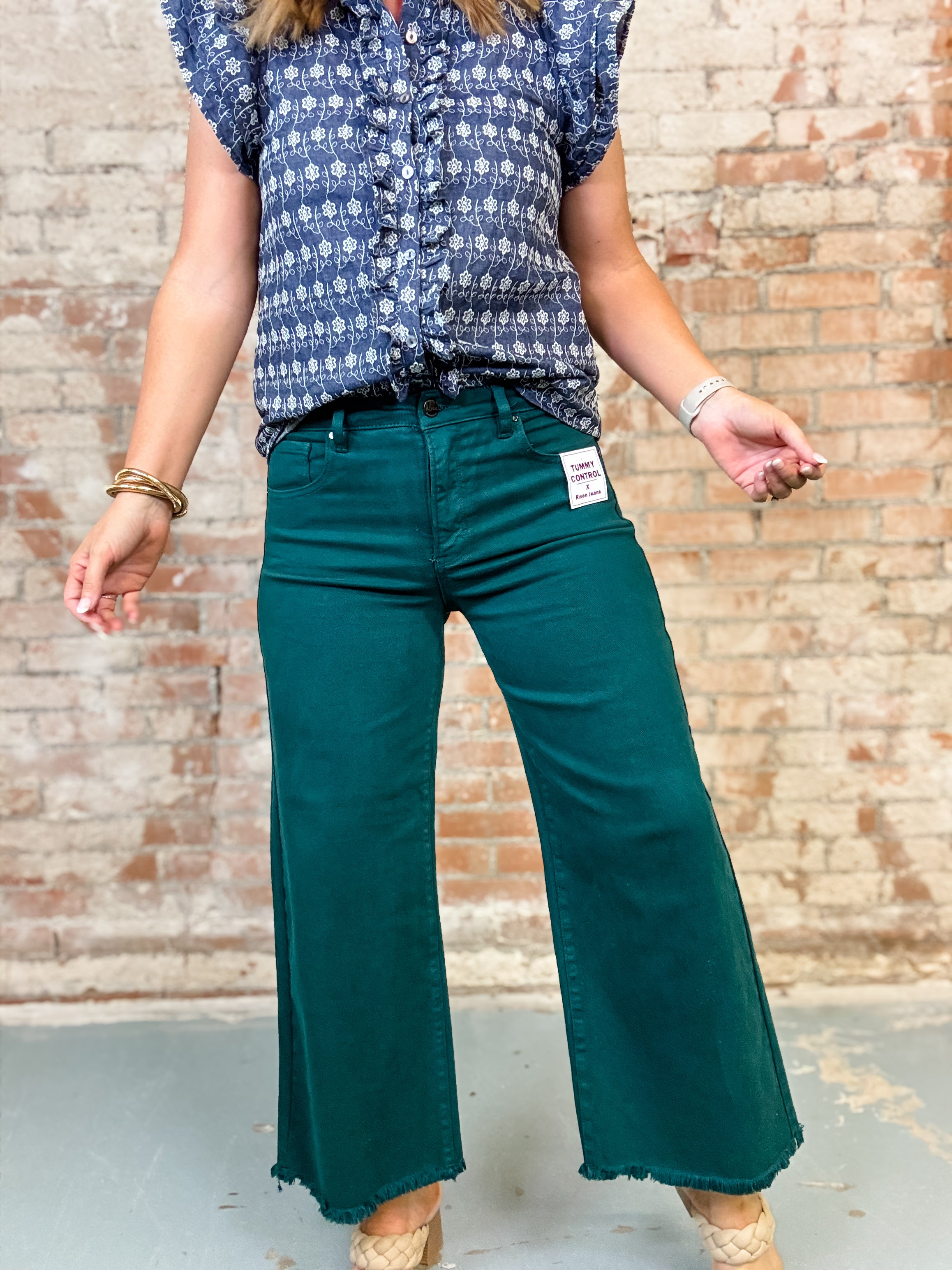 Heath Crop Wide Leg Jeans