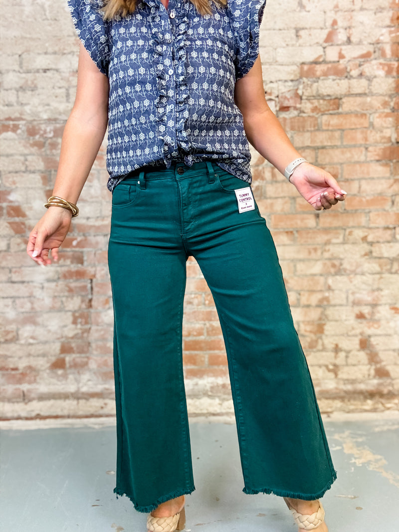 Heath Crop Wide Leg Jeans