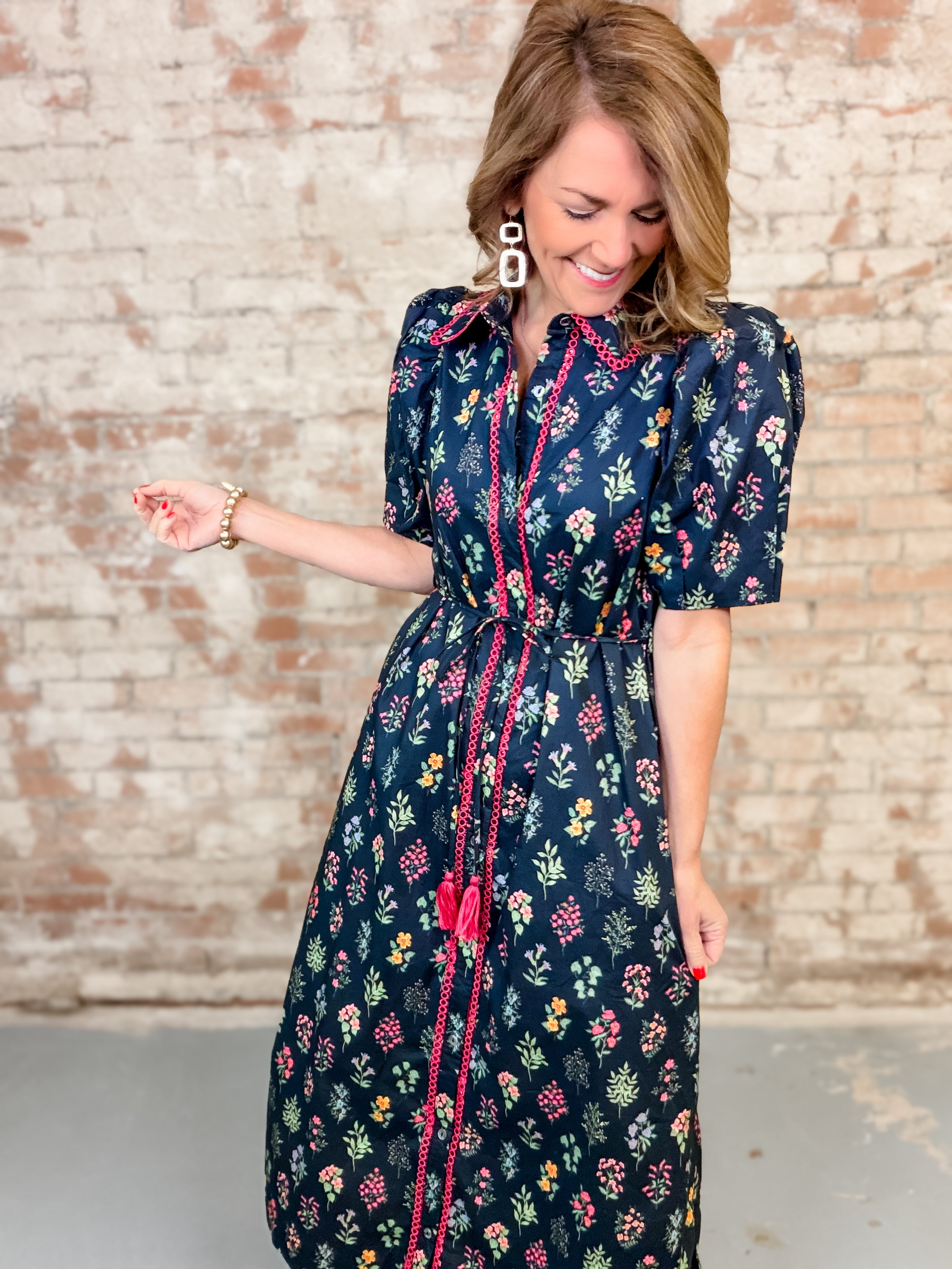 Alara Floral Midi Dress