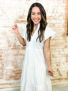 Shaylee White Tiered Dress