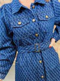 Duncan Belted Denim Dress