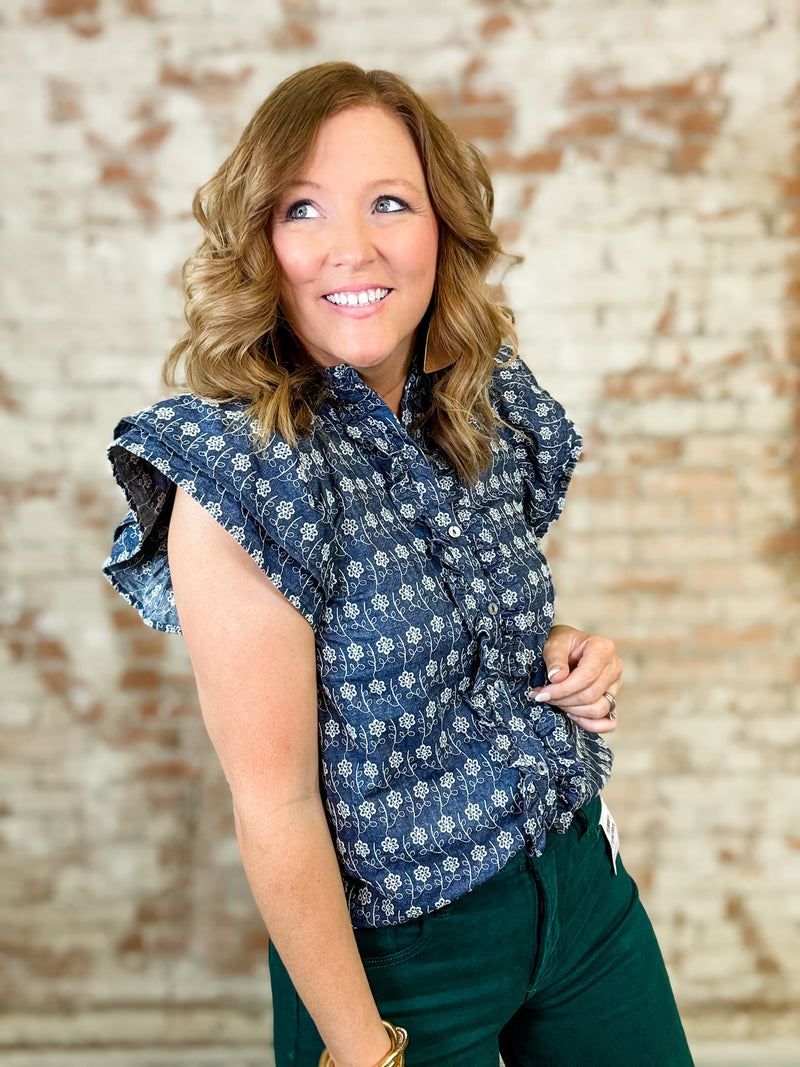 Marney Floral Embroidered Top