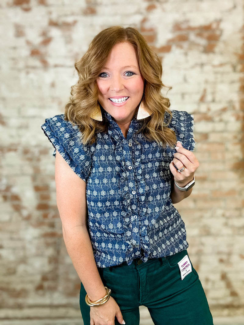 Marney Floral Embroidered Top