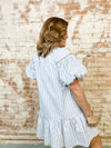Maxie Embroidered Stripe Dress