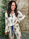 Fritz Nutcracker Striped Pajama Set