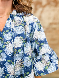Ashleigh Embroidered Floral Print Top