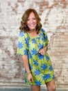 Shaw Floral Print Button Dress - FINAL SALE