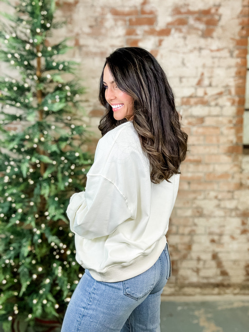 Avenne Bow Detail Sweatshirt