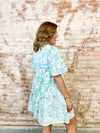 Carla Embroidered Stripe Tiered Dress