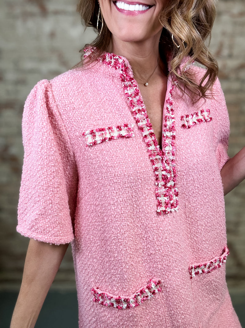 Sugarplum Tweed Dress