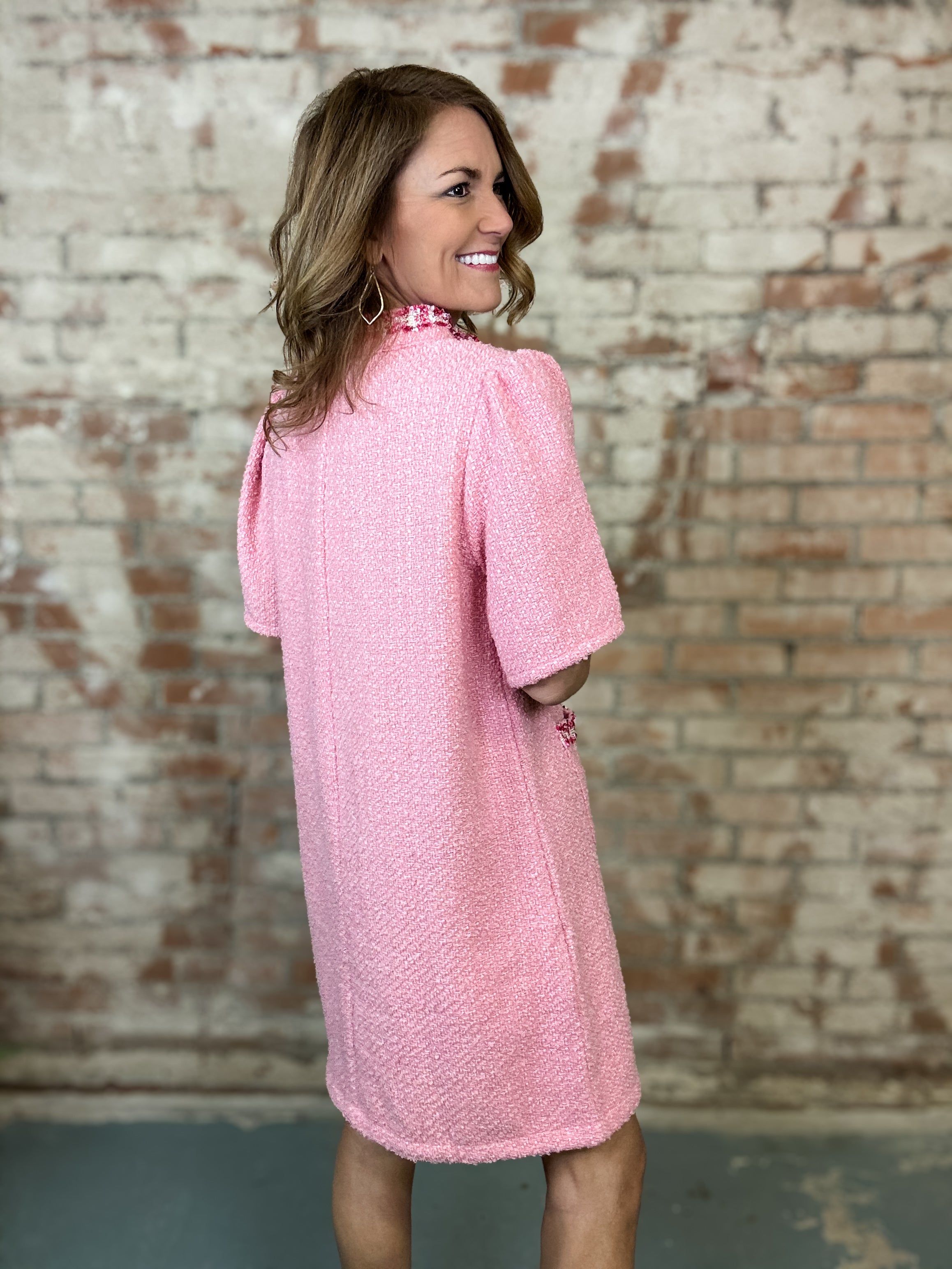 Sugarplum Tweed Dress