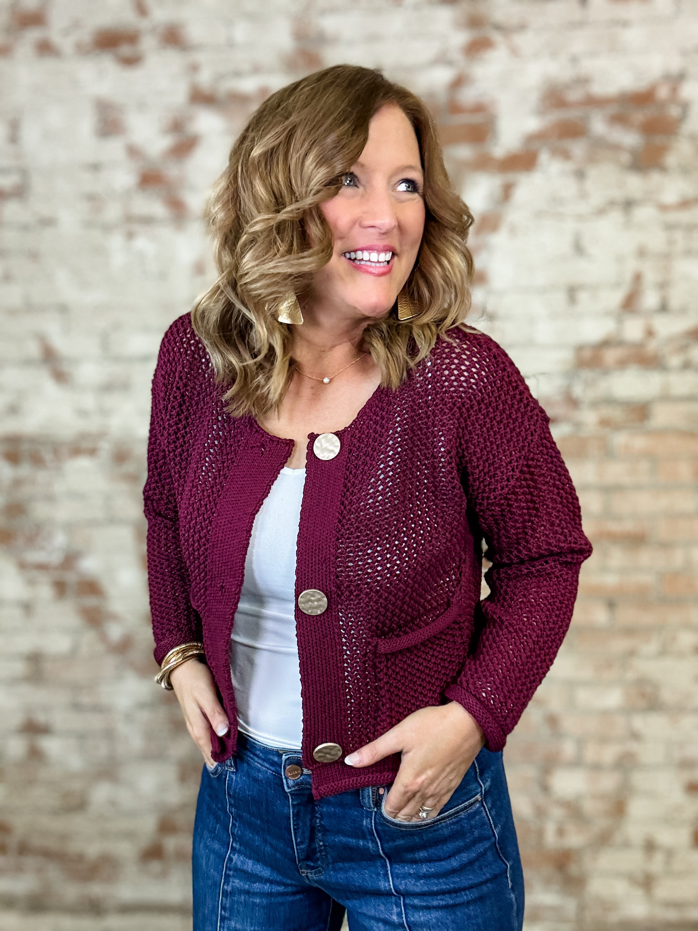 Reece Open Knit Sweater