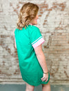 THML Carmine Pink + Green Dress