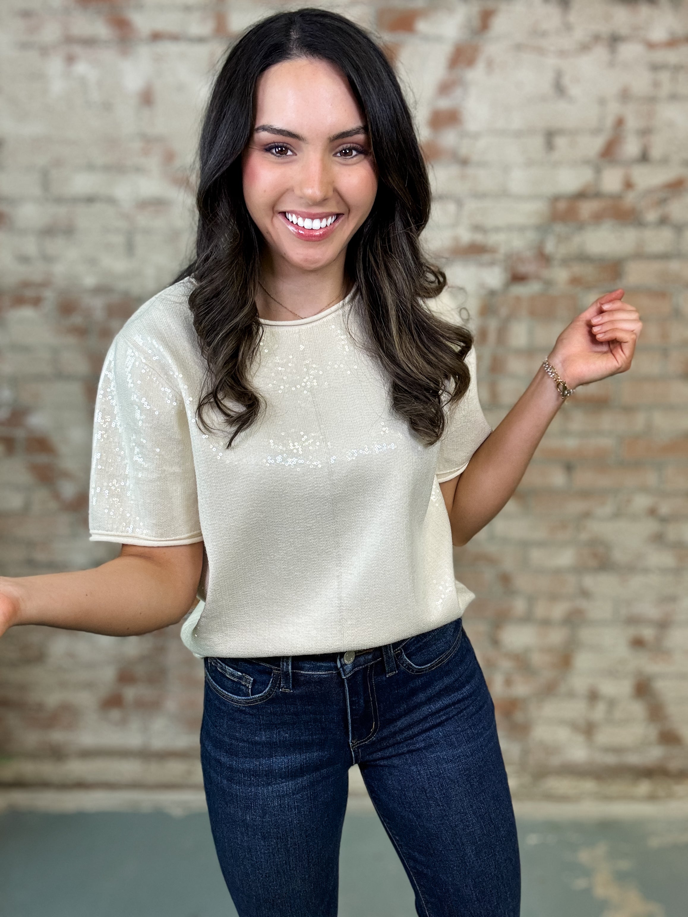 Tirren Sequin Top