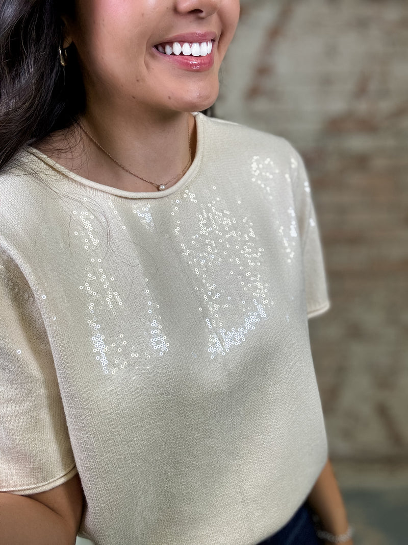 Tirren Sequin Top