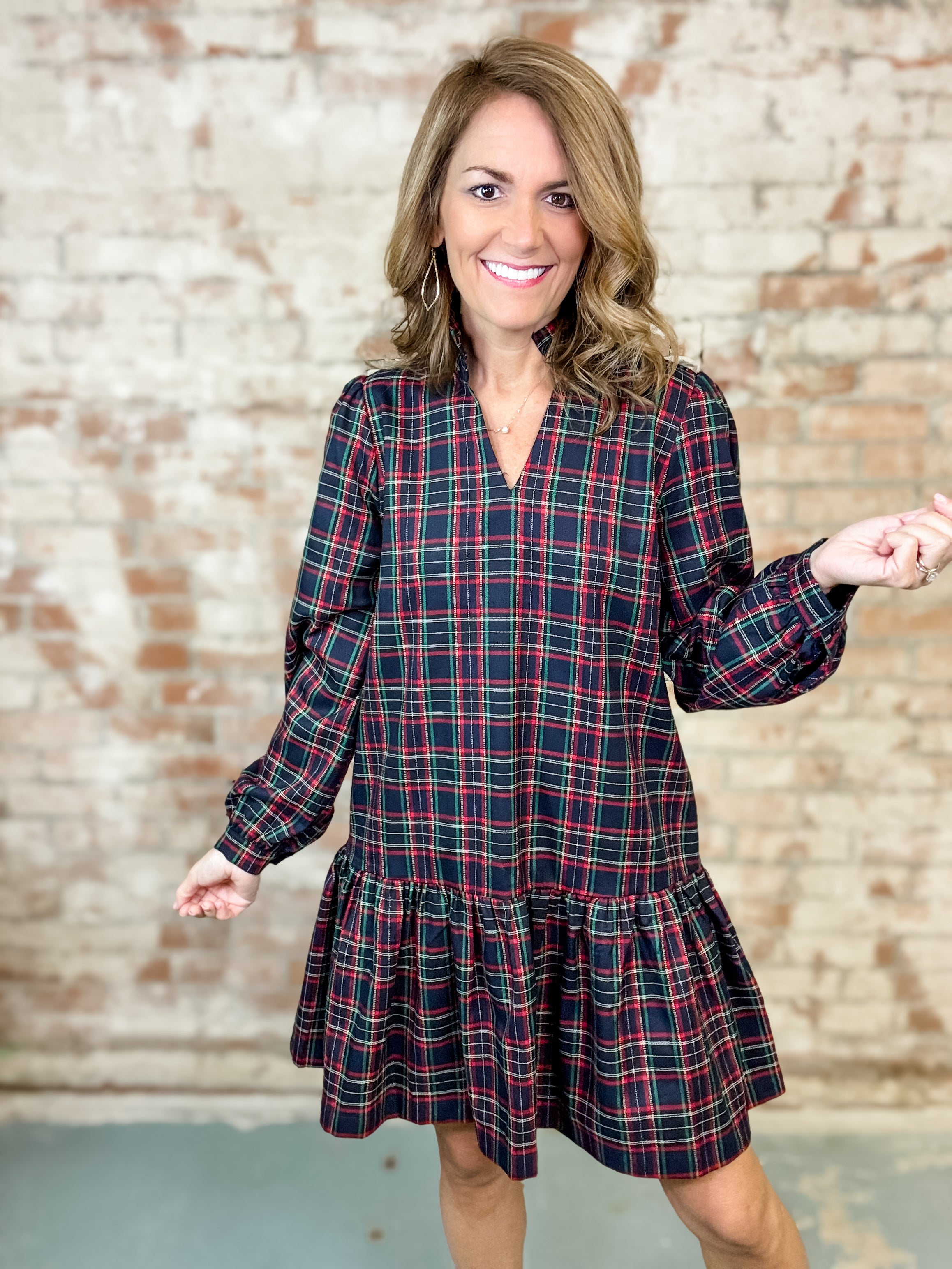 Reverie Plaid Dress